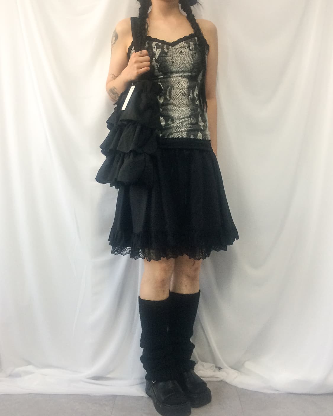 Peace now lace up point skirt 상품이미지6