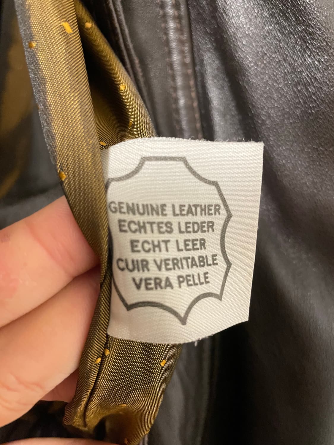 Euro vintage learher jacket M 상품이미지5