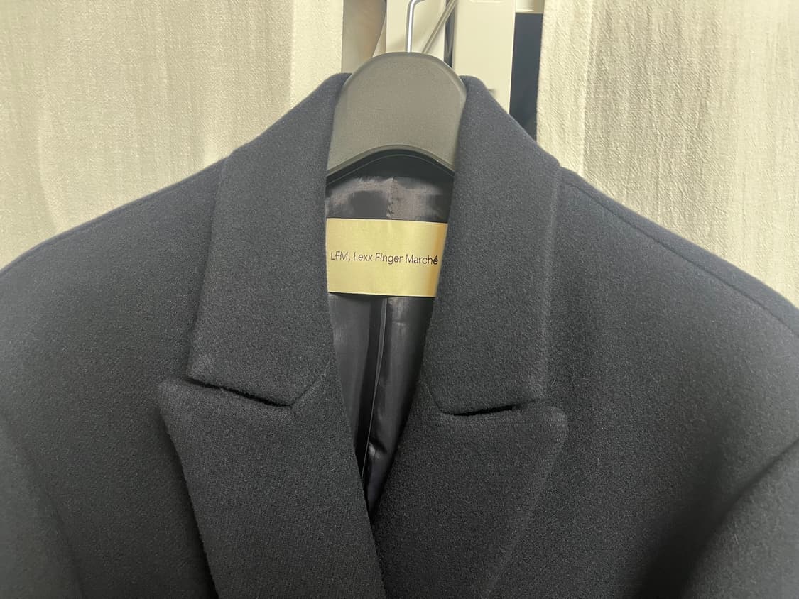 LFM 렉스핑거마르쉐 더블 울 코트 (네이비) 상품이미지3