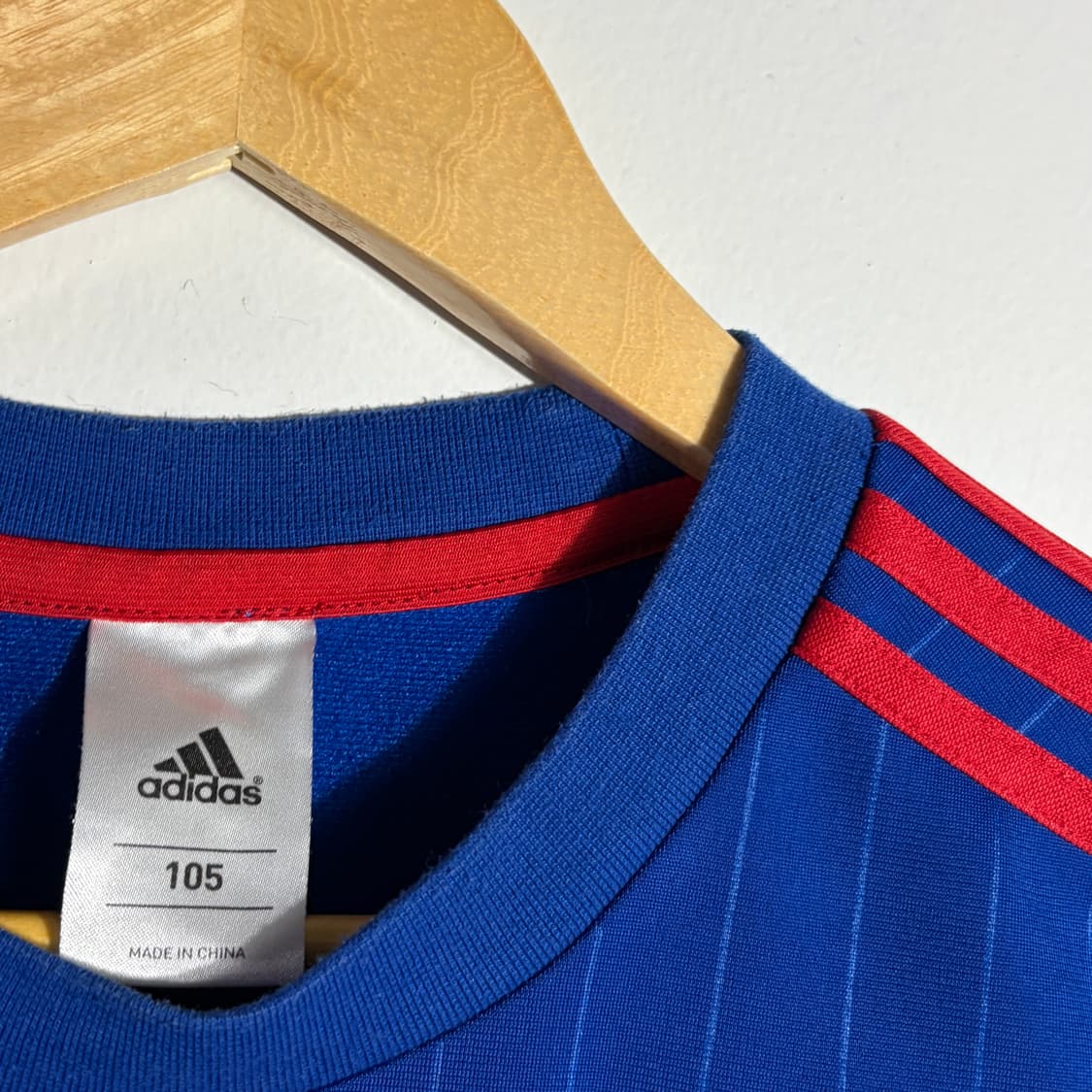 아디다스 레드 배색 블루 유니폼 티셔츠 (무료배송) 상품이미지2