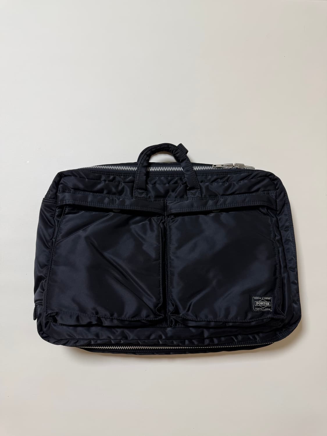 (미품) PORTER 포터 탱커 3way 브리프케이스 블랙 백팩 상품이미지1