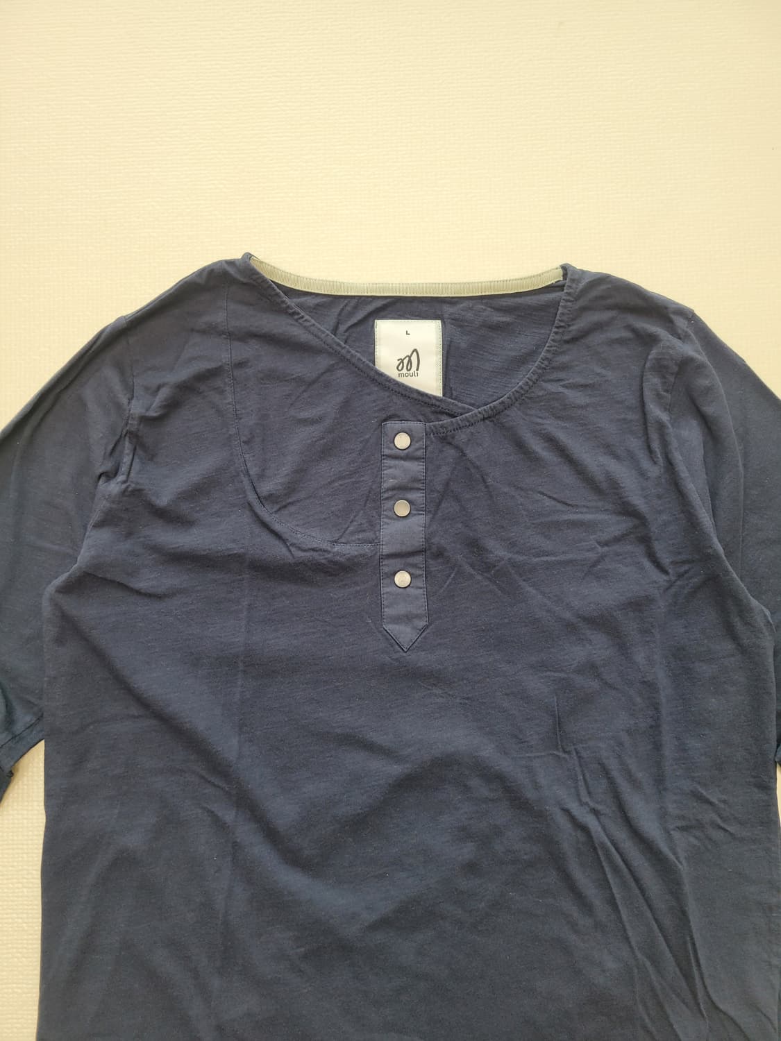 몰리 Mouli 남자 긴팔 티셔츠 L 네이비 상품이미지4