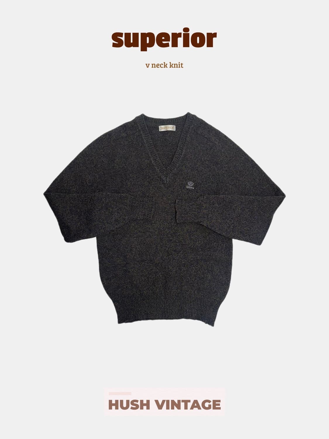SUPERIOR 슈페리어 브이넥 니트 상품이미지1