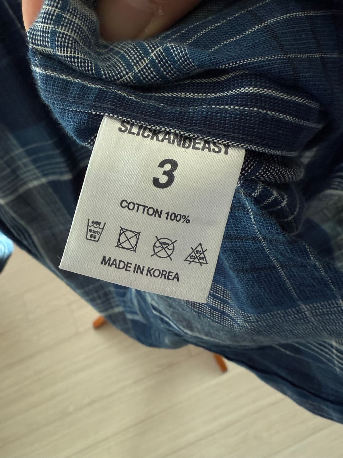 슬릭앤이지 체크체크3 셔츠 사이즈3 상품이미지5