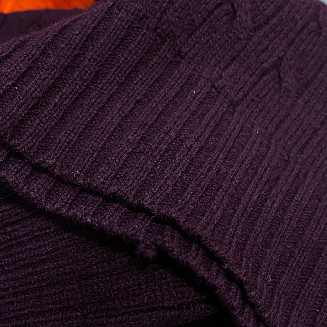 폴로 꽈배기 니트 버건디 상품이미지7