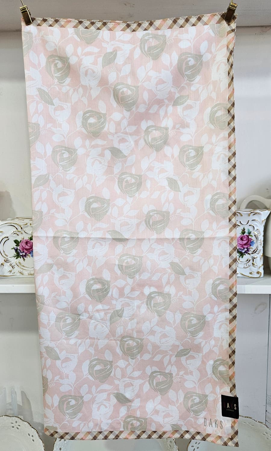 닥스(DAKS) 런던 플라워 손수건 스카프 새제품 상품이미지2