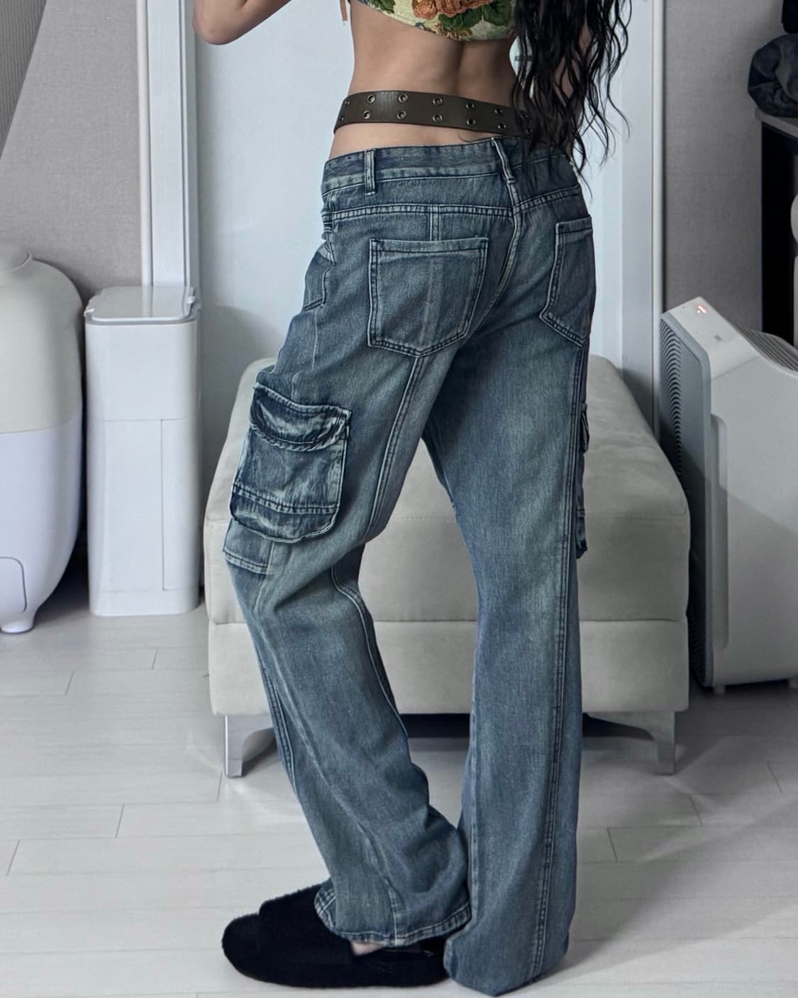 ༒ Side pocket detail denim jeans 상품이미지3
