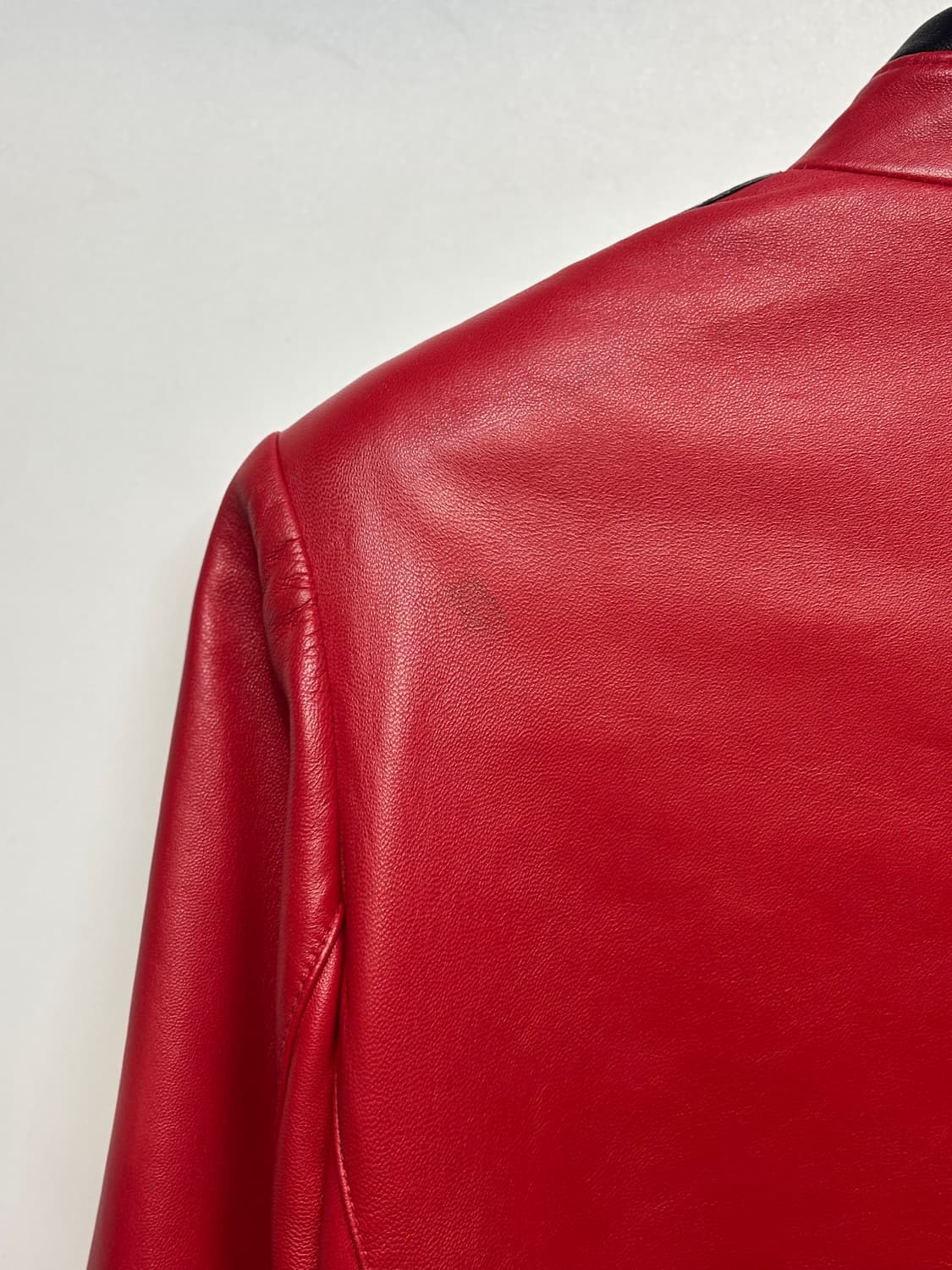 G-Limit 레드 가죽 라이더 자켓 상품이미지5