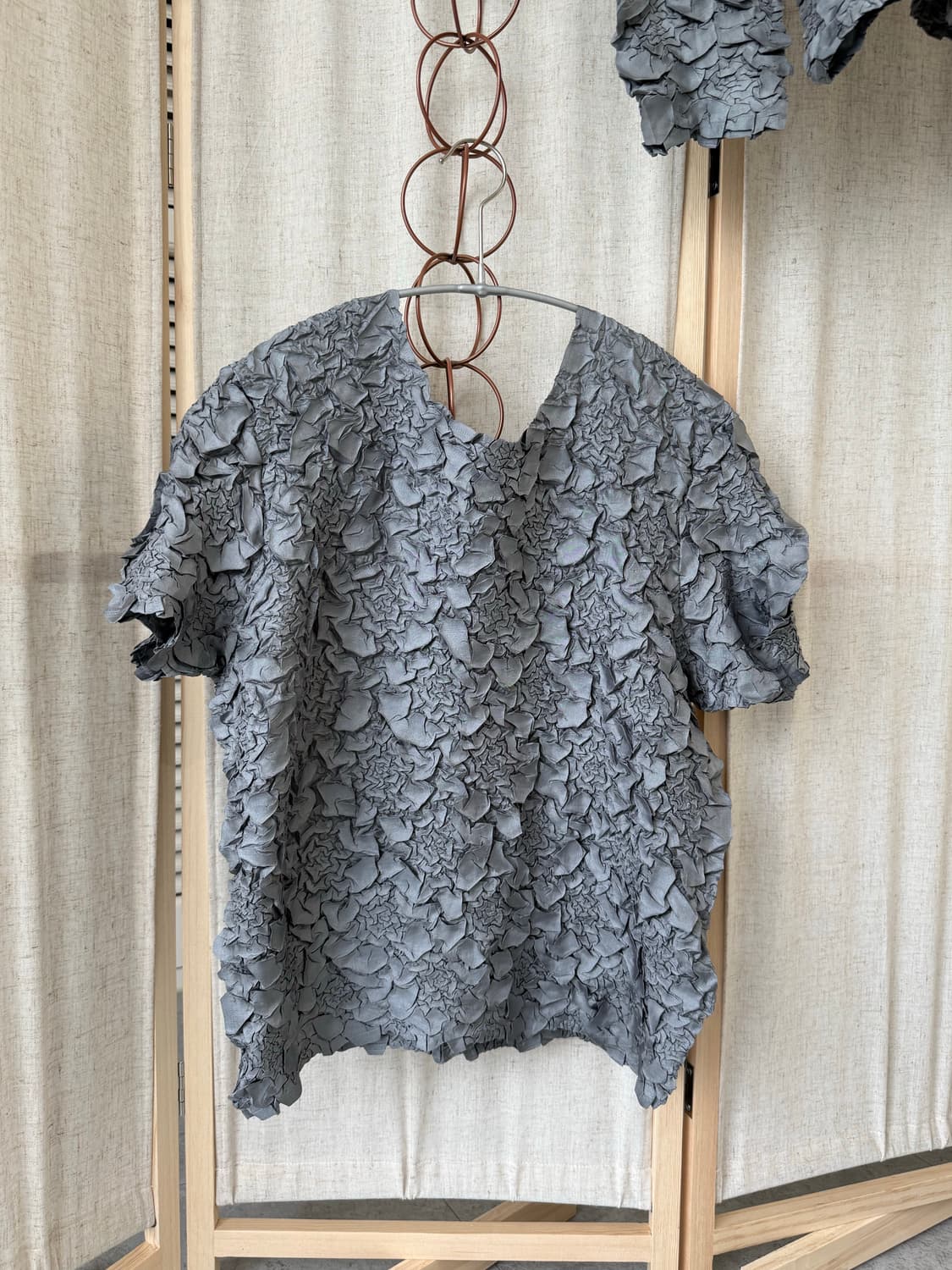 EEFC Collection 플라워 플리츠 셔츠&탑 Set 상품이미지3