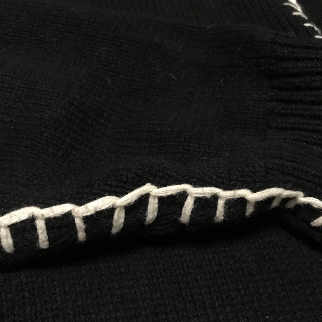 재팬 00s 레이지블루 헤비 로프 니들 니트 스웨터 오버핏 상품이미지4