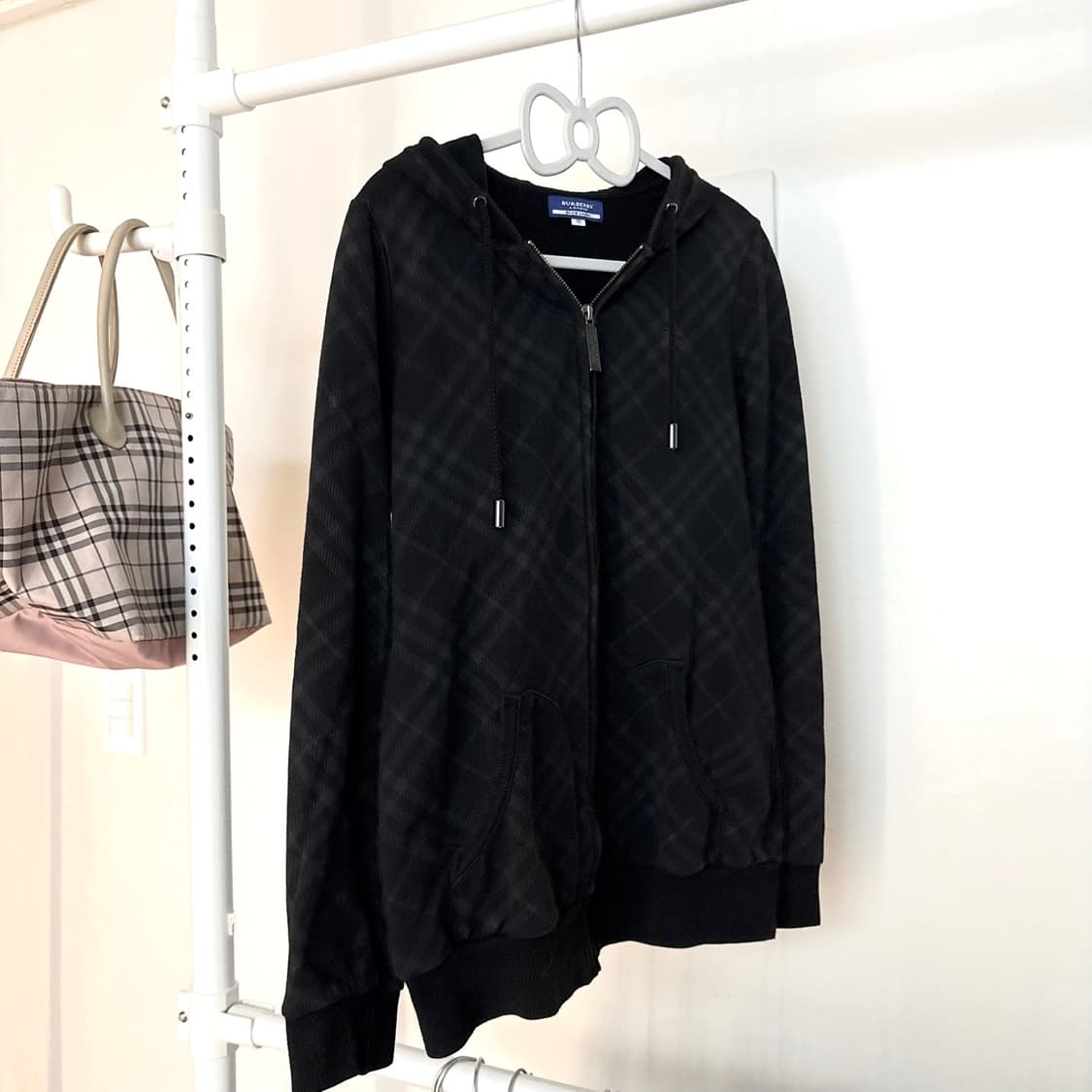버버리 블루라벨 노바체크 후드집업 상품이미지3