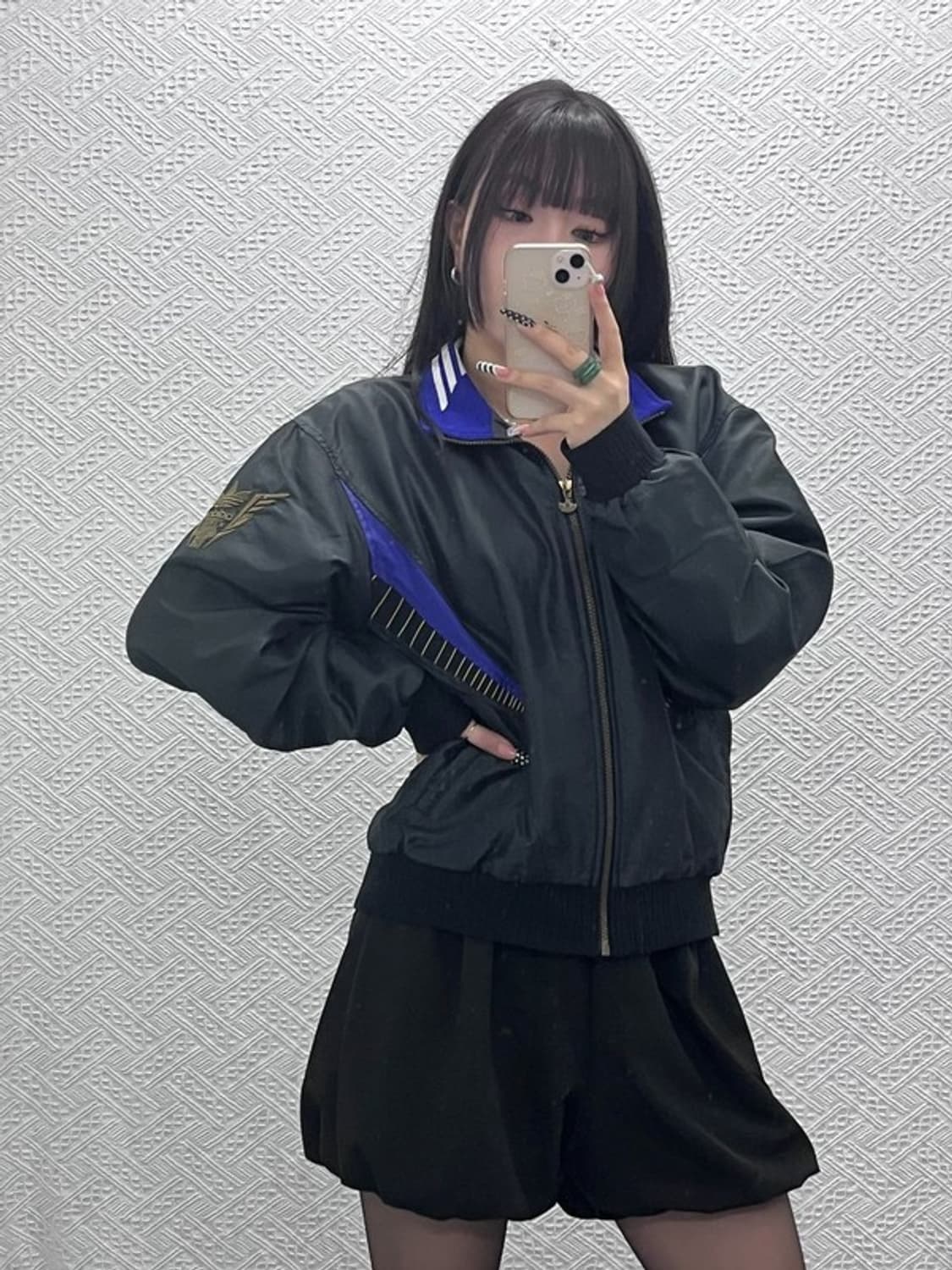 아디다스 올드스쿨 레트로 희귀 키치 항공점퍼 자켓 L C10551 상품이미지1