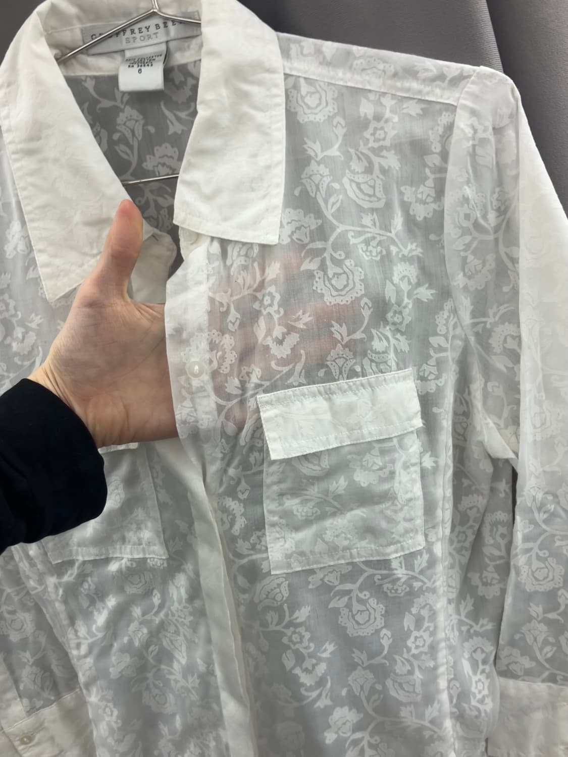 시스루 소프트 셔츠 상품이미지2