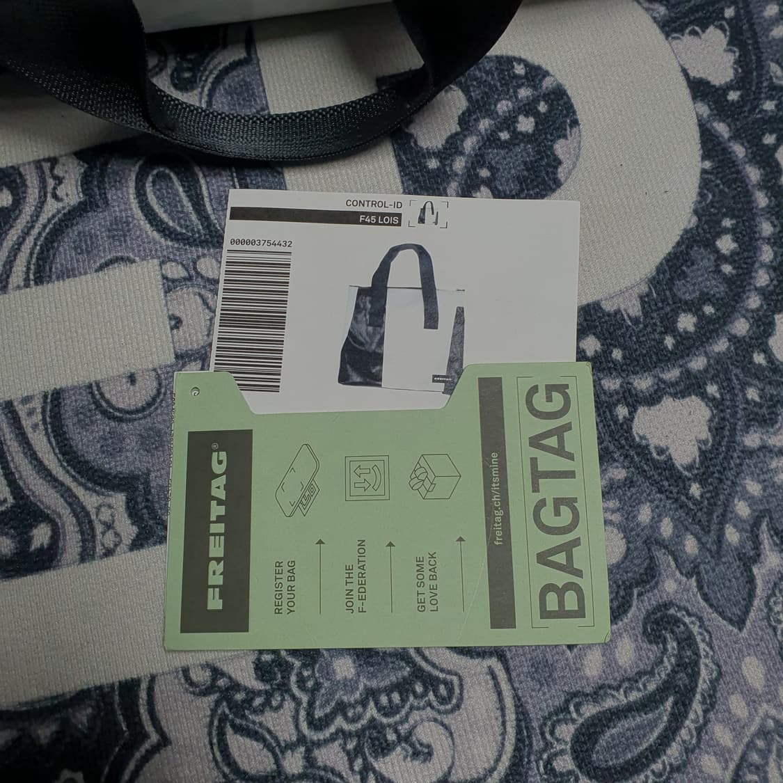 프라이탁로이스 검흰 민트택있음 상품이미지6