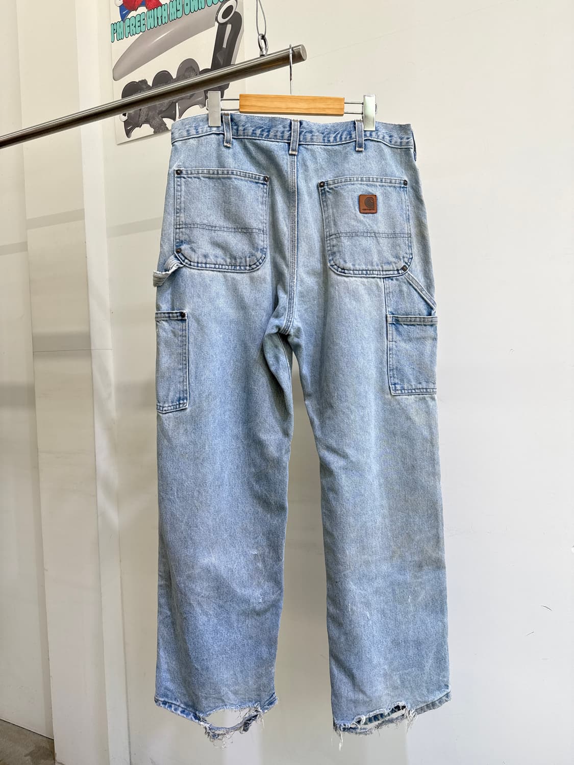 CARHARTT 칼하트 더블니 데님 팬츠 상품이미지5