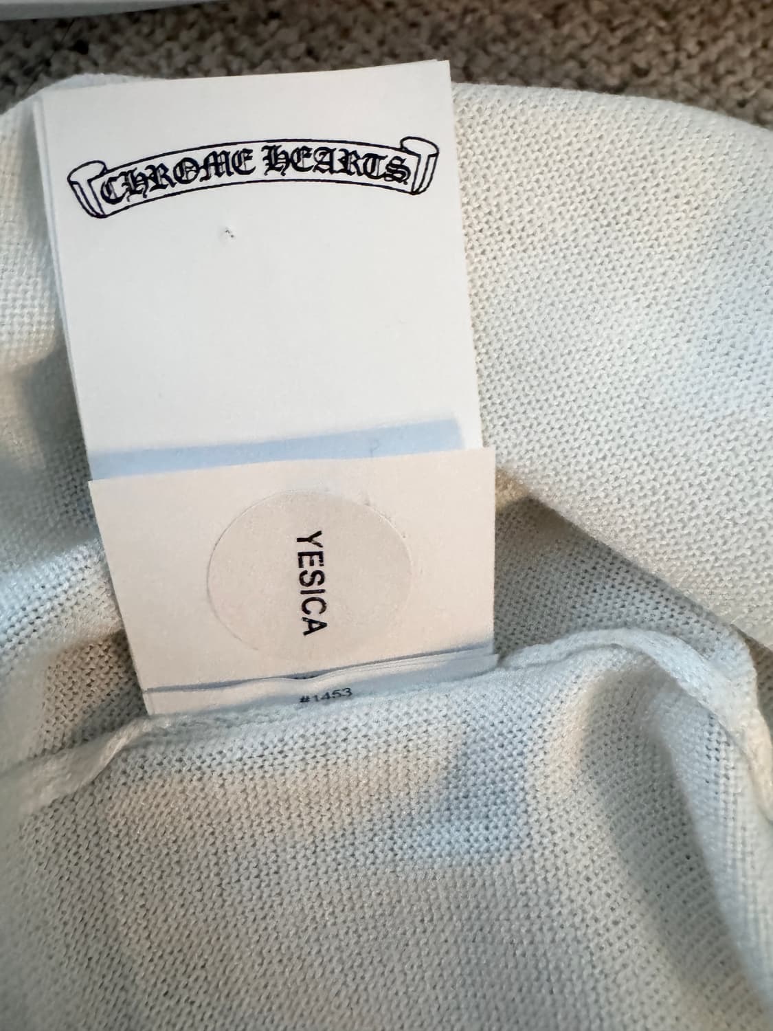 크롬하츠 세메터리 크로스 레더 패치 나그랑 롱슬리브 상품이미지6