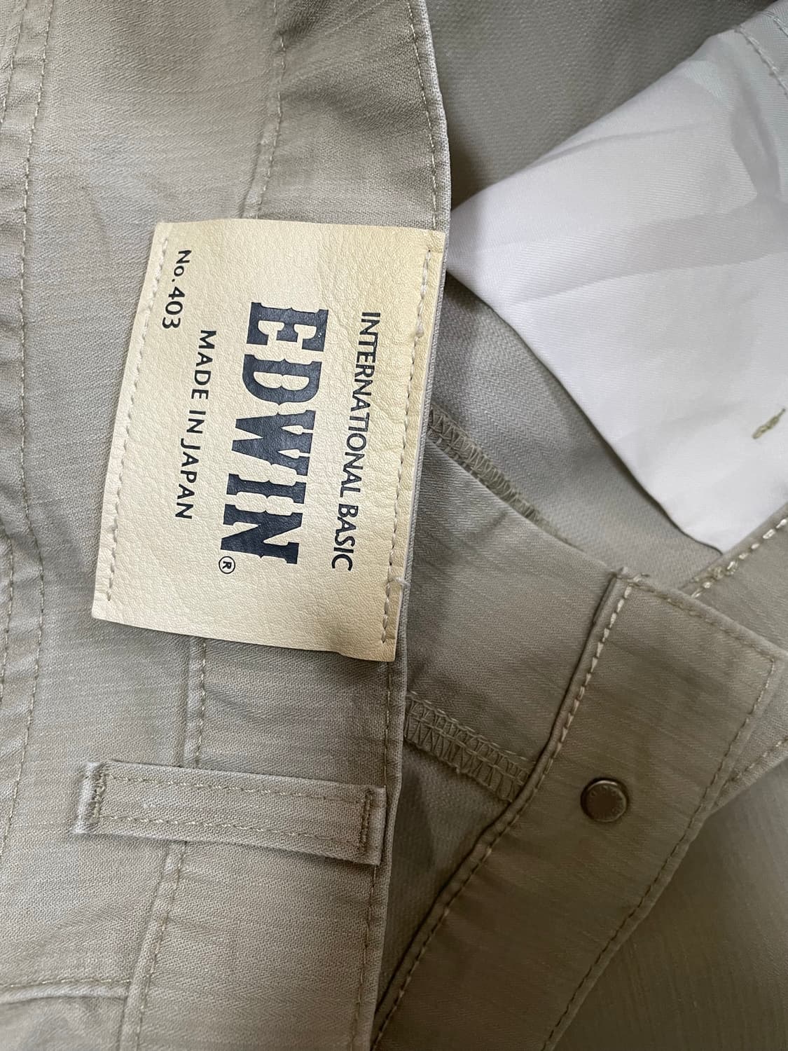 EDWIN Made in Japan 베이지 팬츠 32 상품이미지4