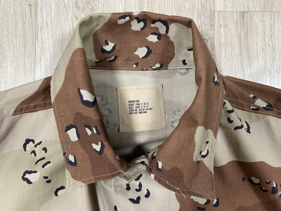 105) 미군 사막6색 초코칩카모 BDU 자켓 상품이미지3