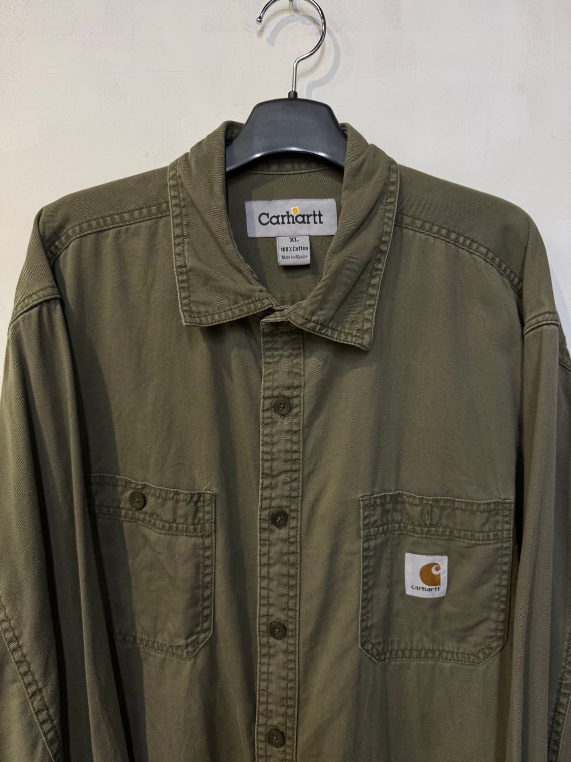 칼하트 카키 긴팔셔츠 상품이미지2