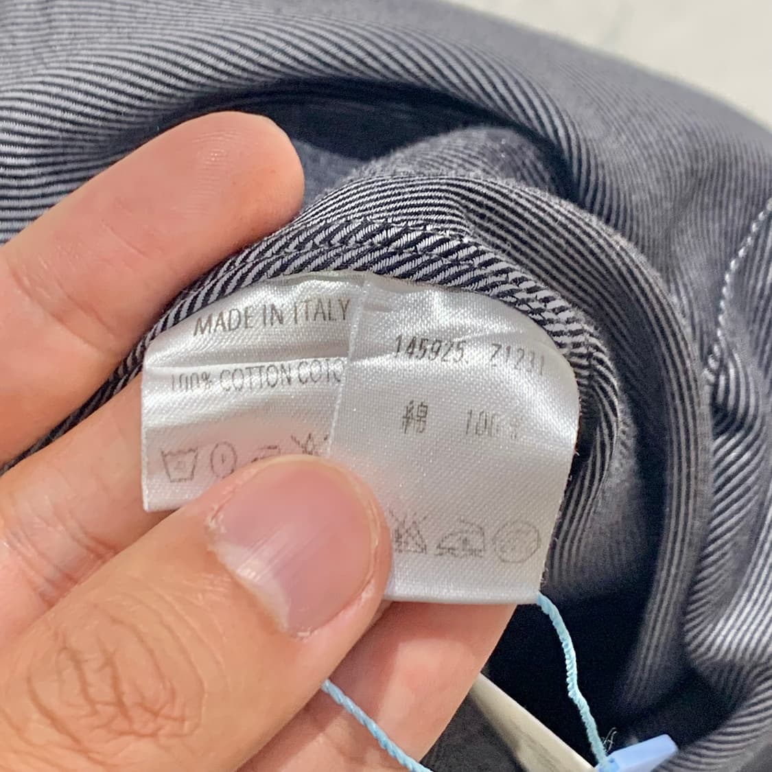 Gucci Charcoal Herringbone Shirt 구찌 해링본 상품이미지7