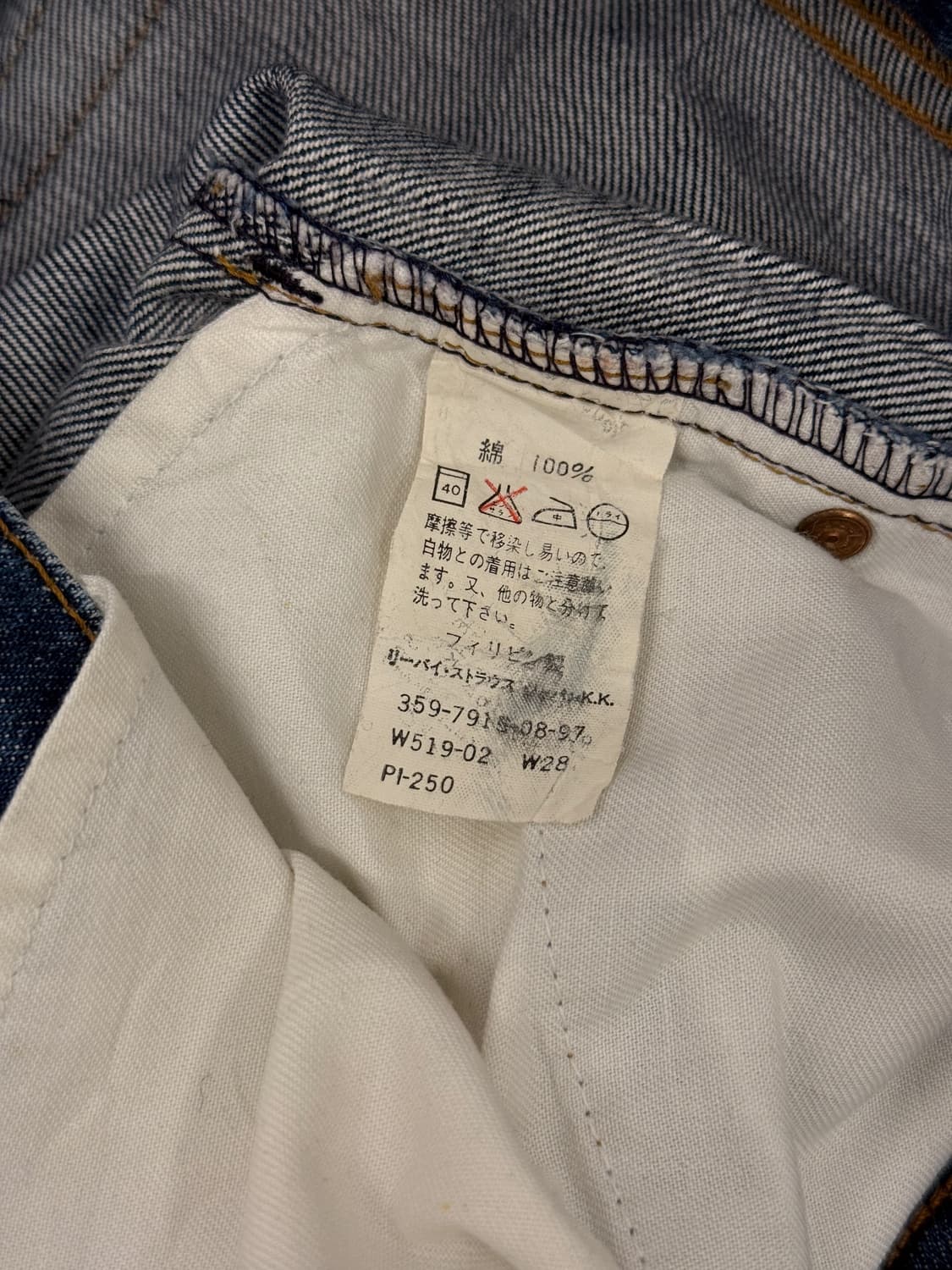 90s Levi's W519 Slim Straight Denim  상품이미지7