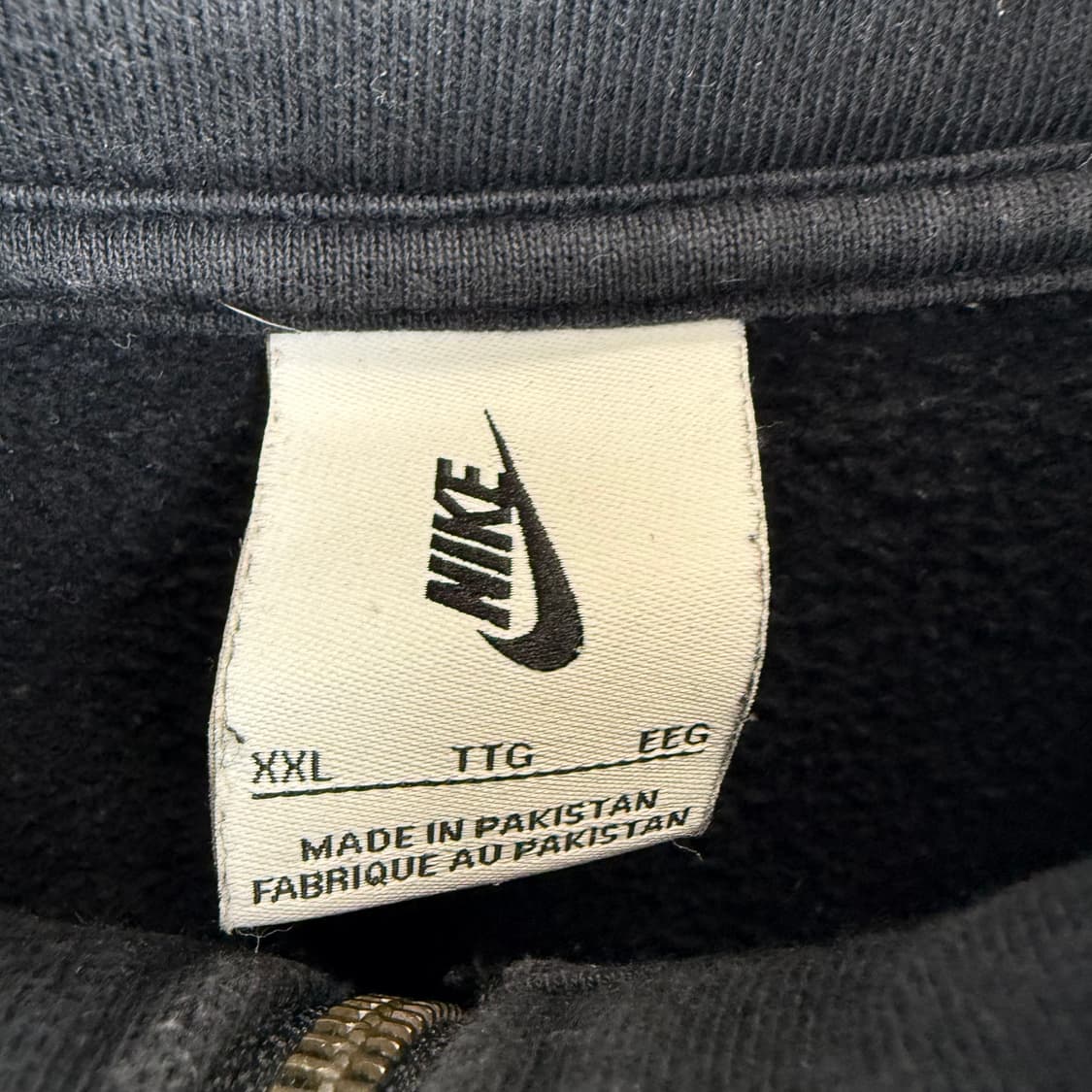 (2XL) 나이키 NRG 솔로 스우시 헤비 웨이트 하프집 맨투맨 블랙 상품이미지3