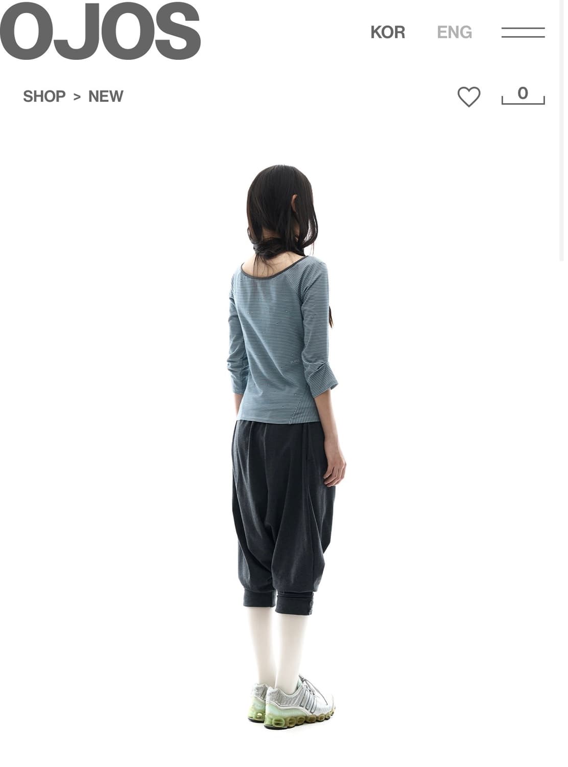 오호스 카프리 슬리브 블루 1사이즈 상품이미지2