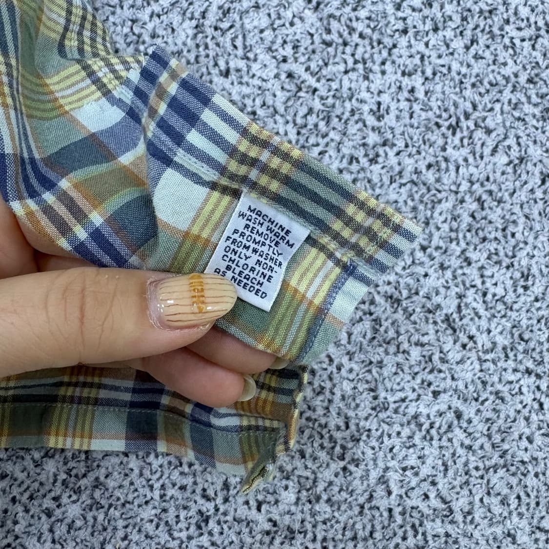 L 폴로 랄프로렌 체크 반팔 셔츠 남방 0420J 상품이미지5