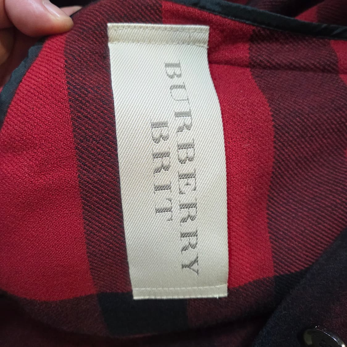 버버리 체크 롱 코트 상품이미지6