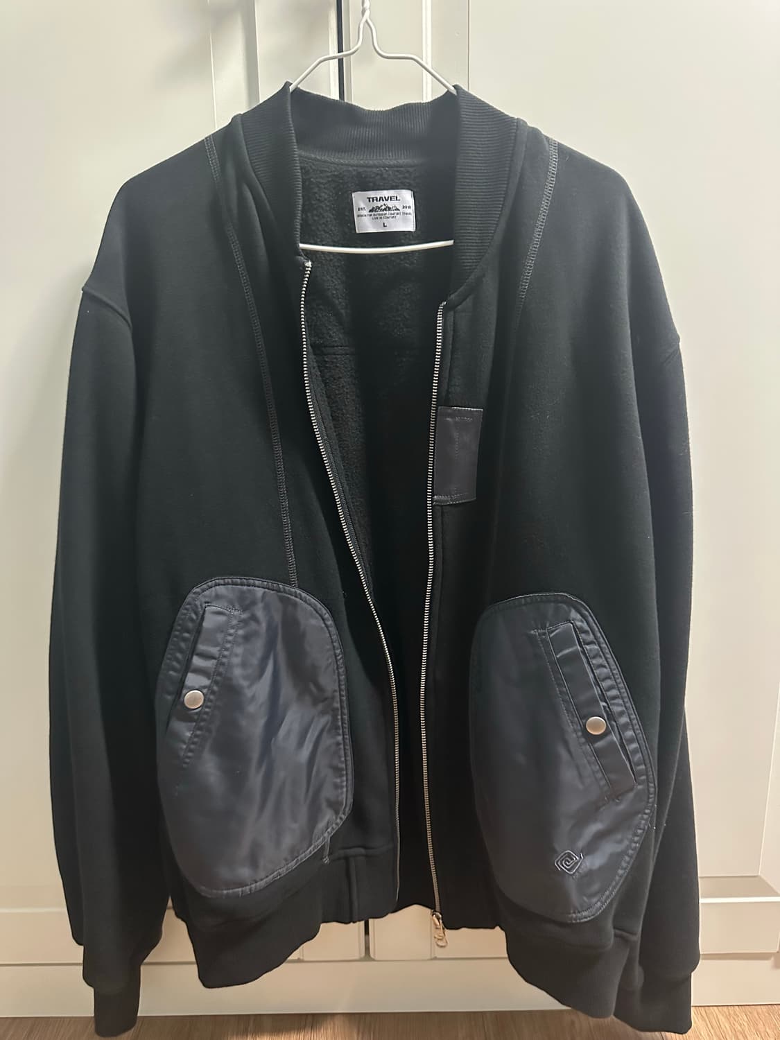 트래블 블랙 코튼 자켓 상품이미지2