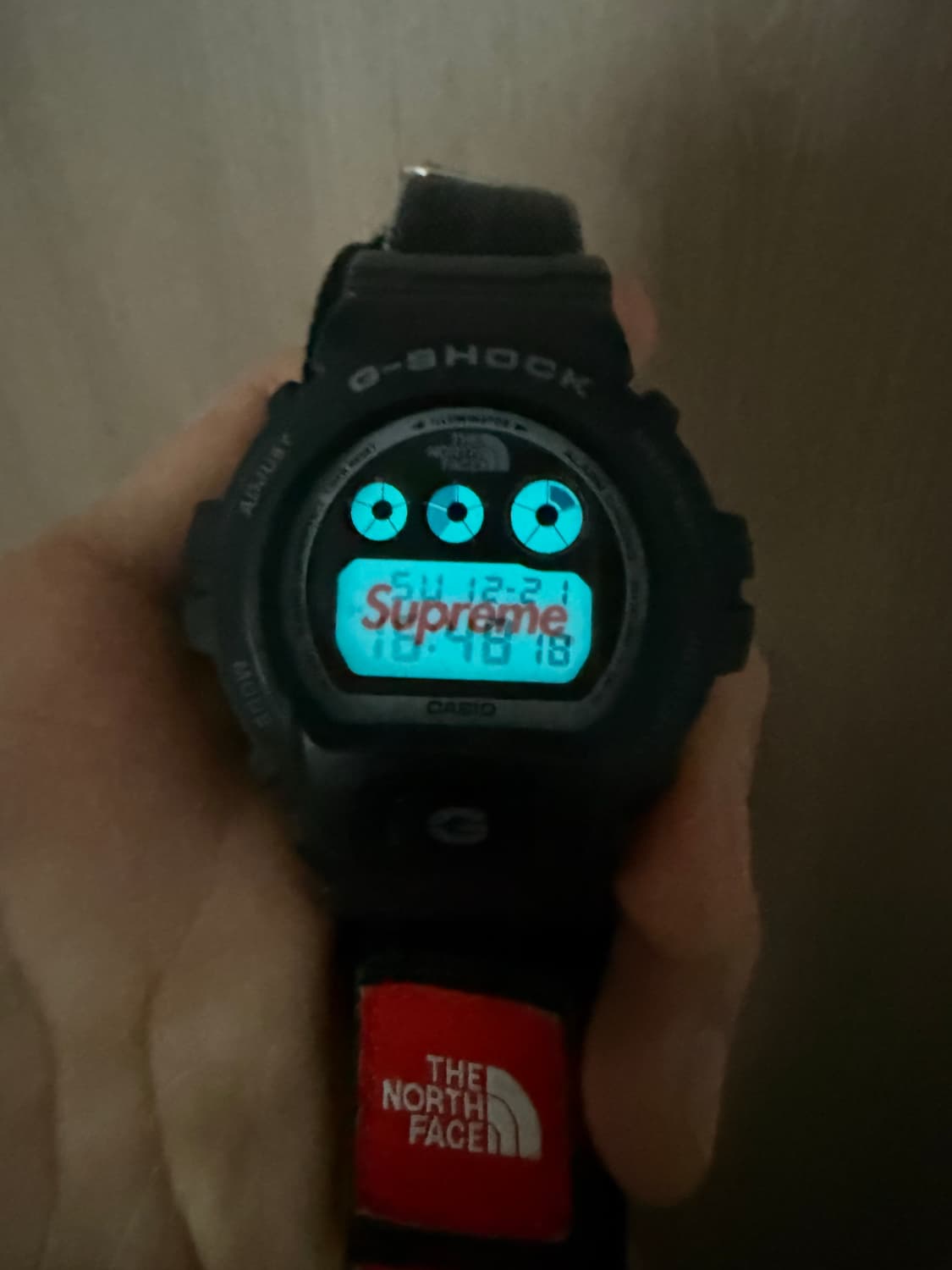 카시오 지샥 x 슈프림 x 노스페이스 DW-6900 블랙 상품이미지2