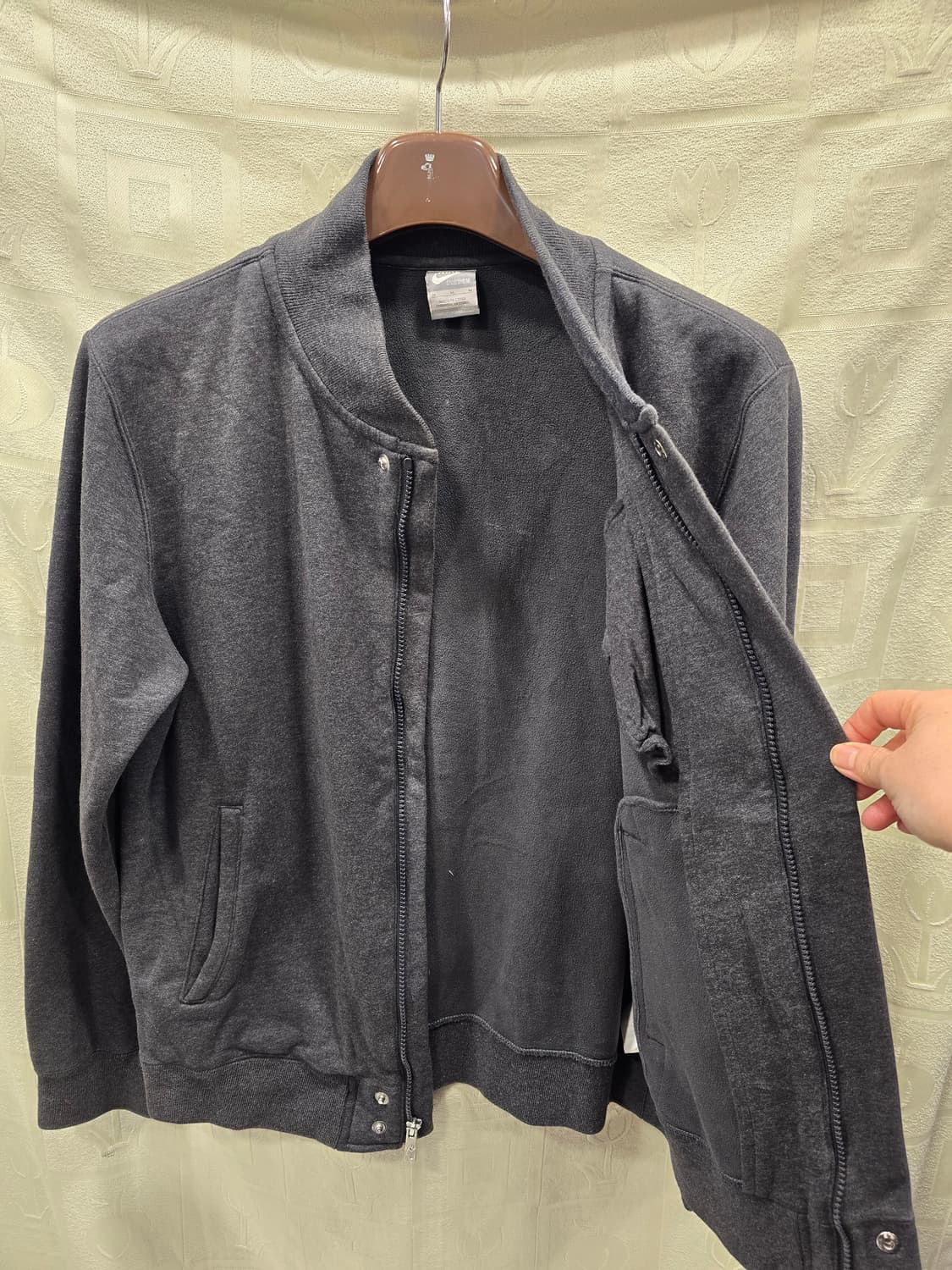 나이키 기모 스웻 디스트로이어 바시티자켓 점퍼 M(95) 상품이미지6