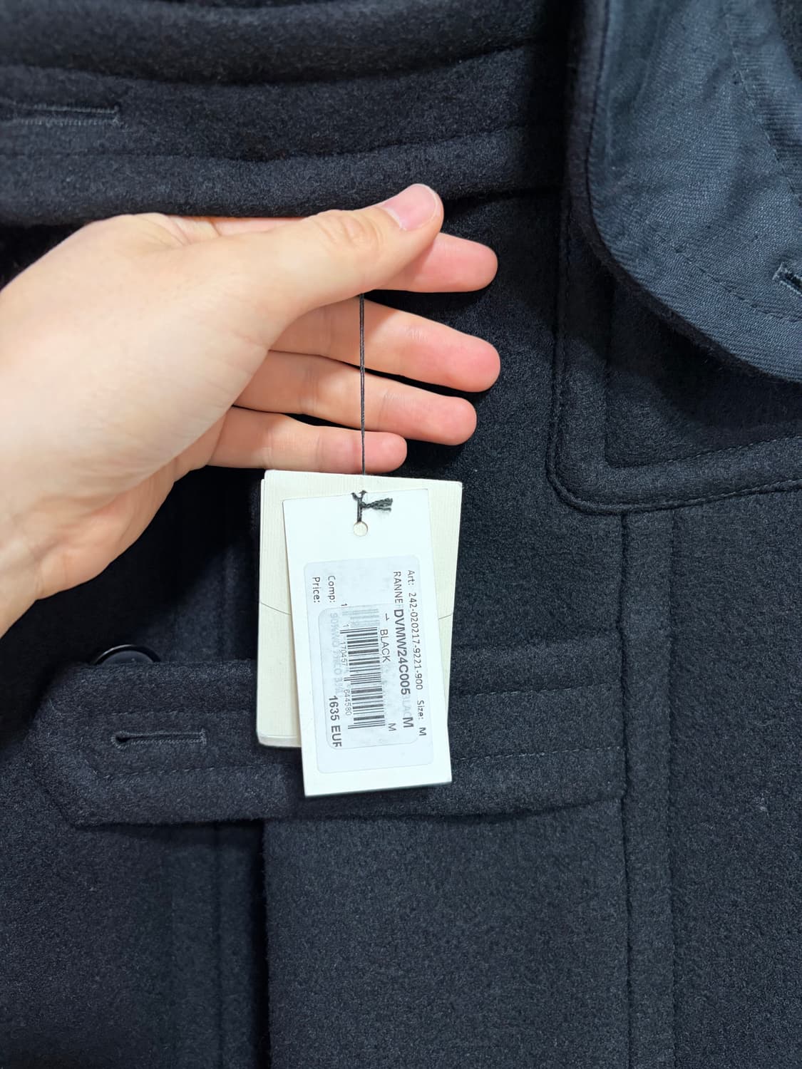 드리스반노튼 남자 밀리터리 피코트 하프코트 M 상품이미지8