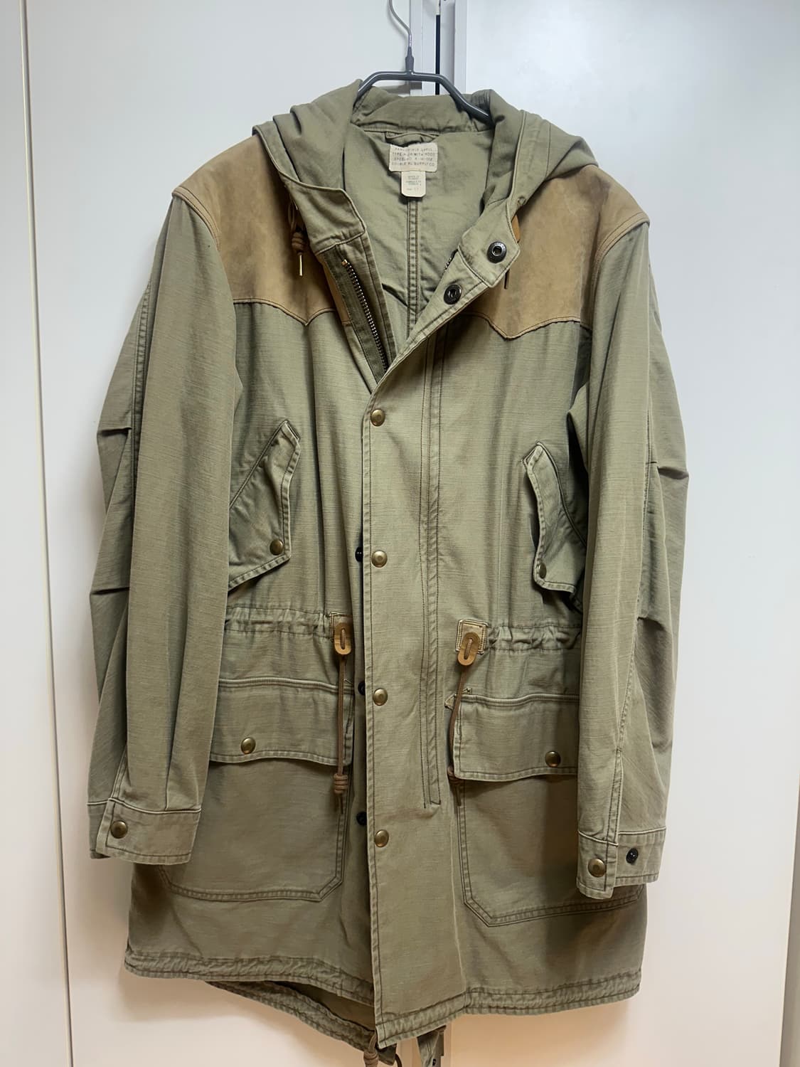 RRL 레터 요크 새티인 파카 S 상품이미지1