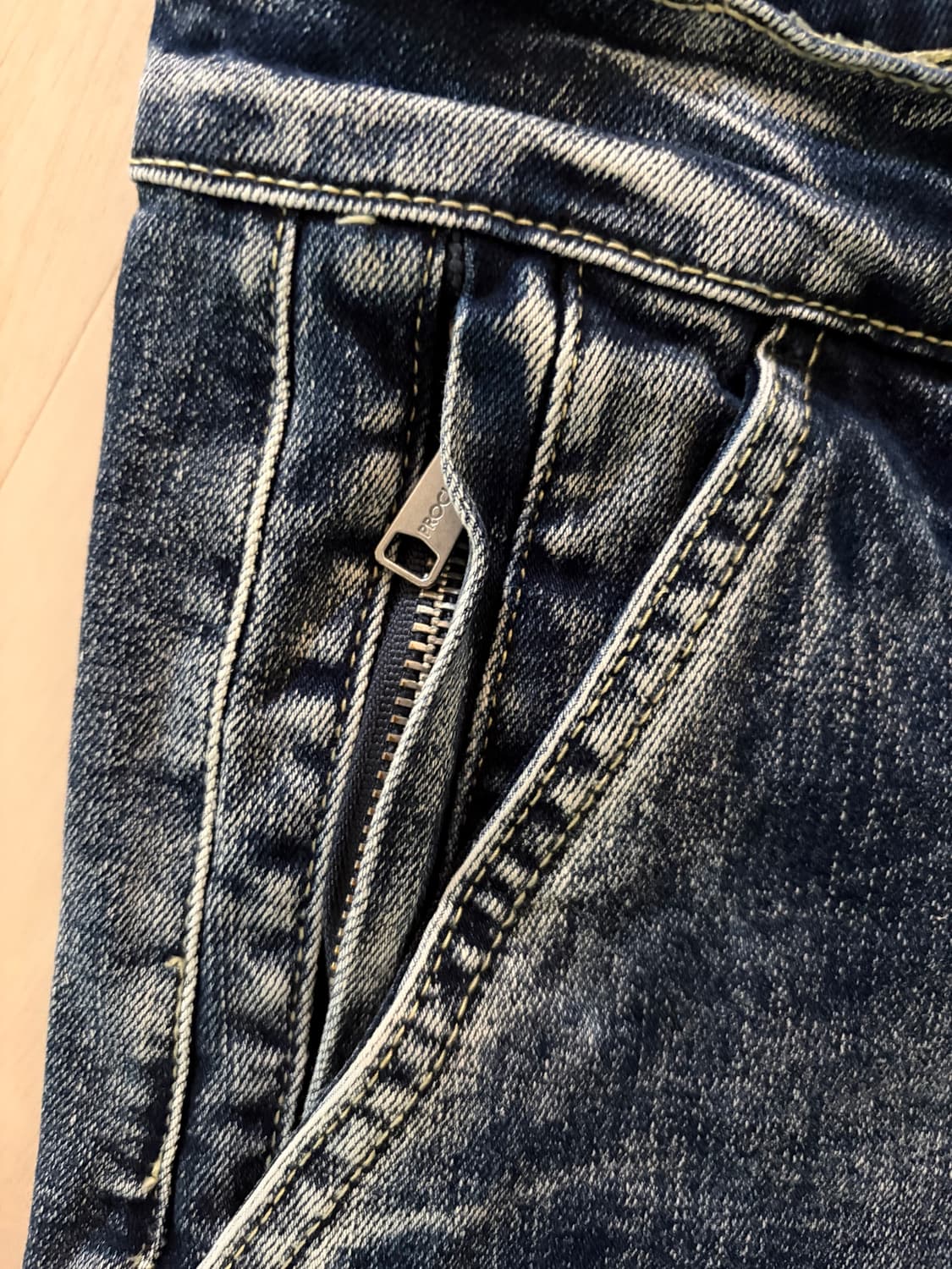PRO CLUB BAGGY FIT DENIM CARGO PANTS 상품이미지6
