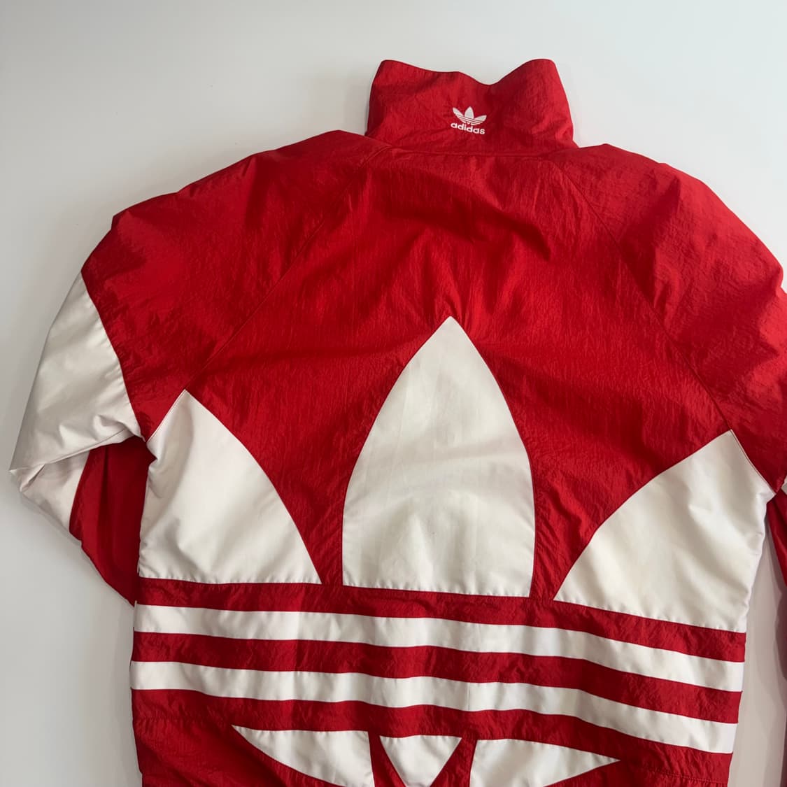 Adidas 아디다스 빅 파이어로고 레드 바람막이 상품이미지6