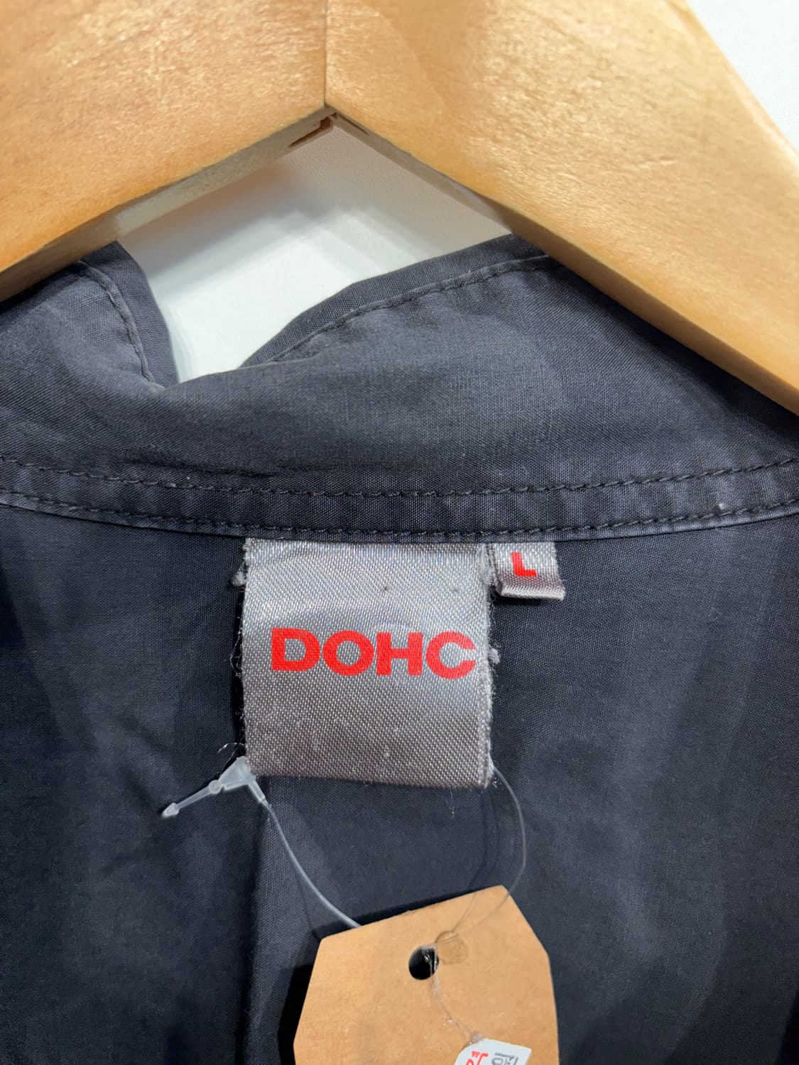 L DOHC 빈티지 디테일 워크 셔츠 블랙 상품이미지4