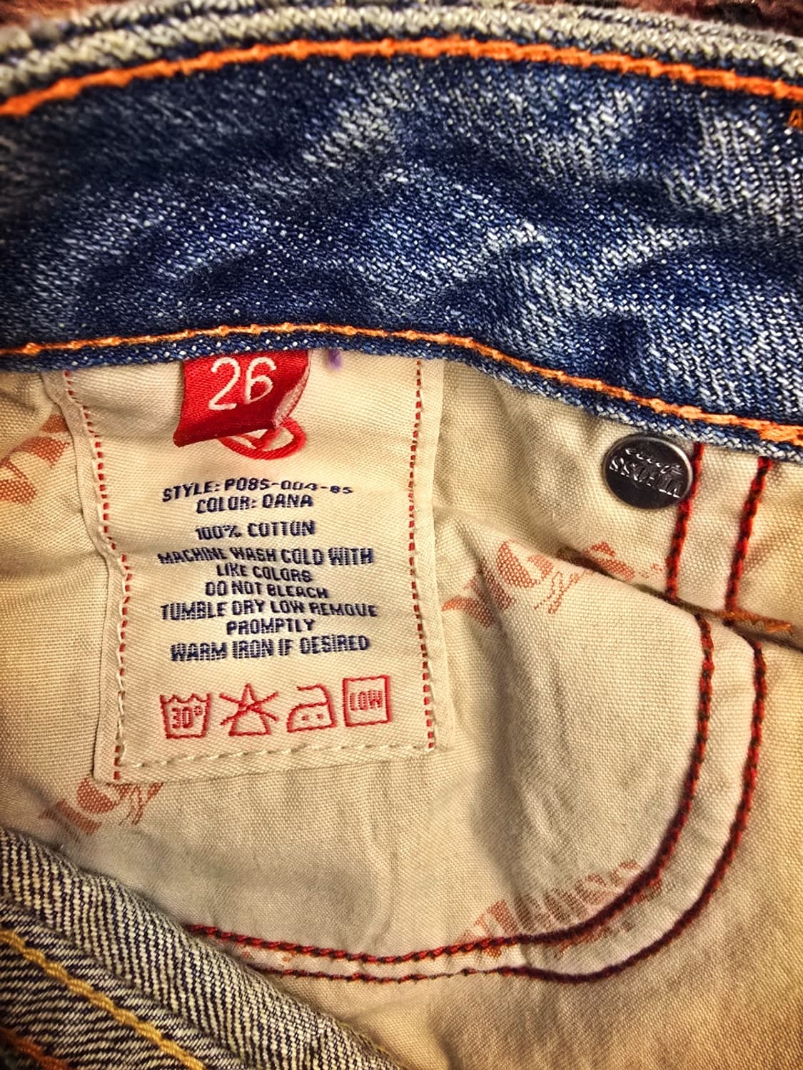 비고스(VIGOSS)로우 라이즈 부츠컷 데님팬츠 상품이미지4