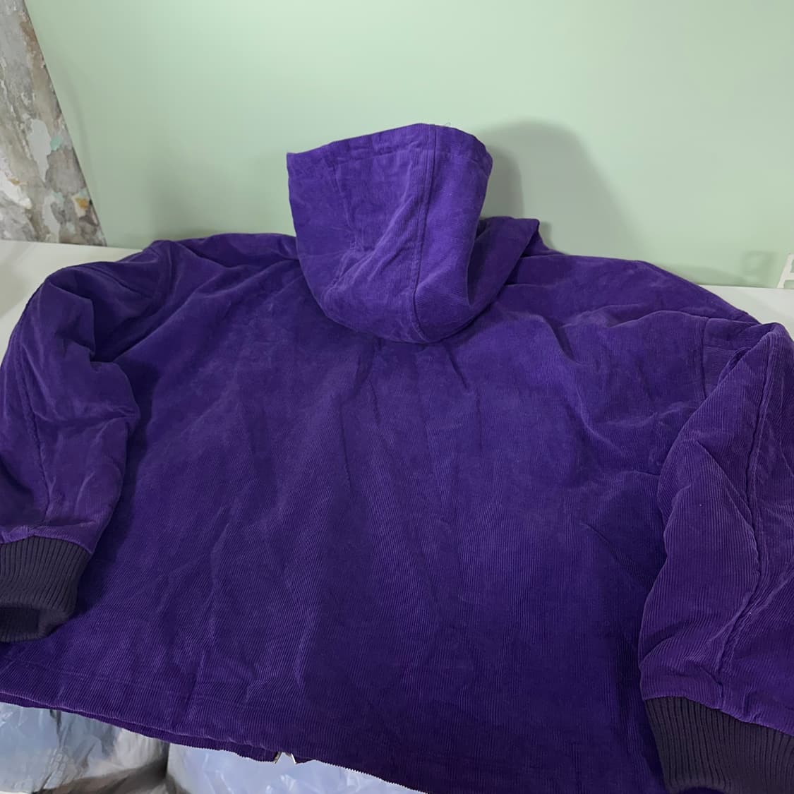 OS 바틀 BOTTLE 오버핏 퍼플 코듈로이 후드점퍼 상품이미지6