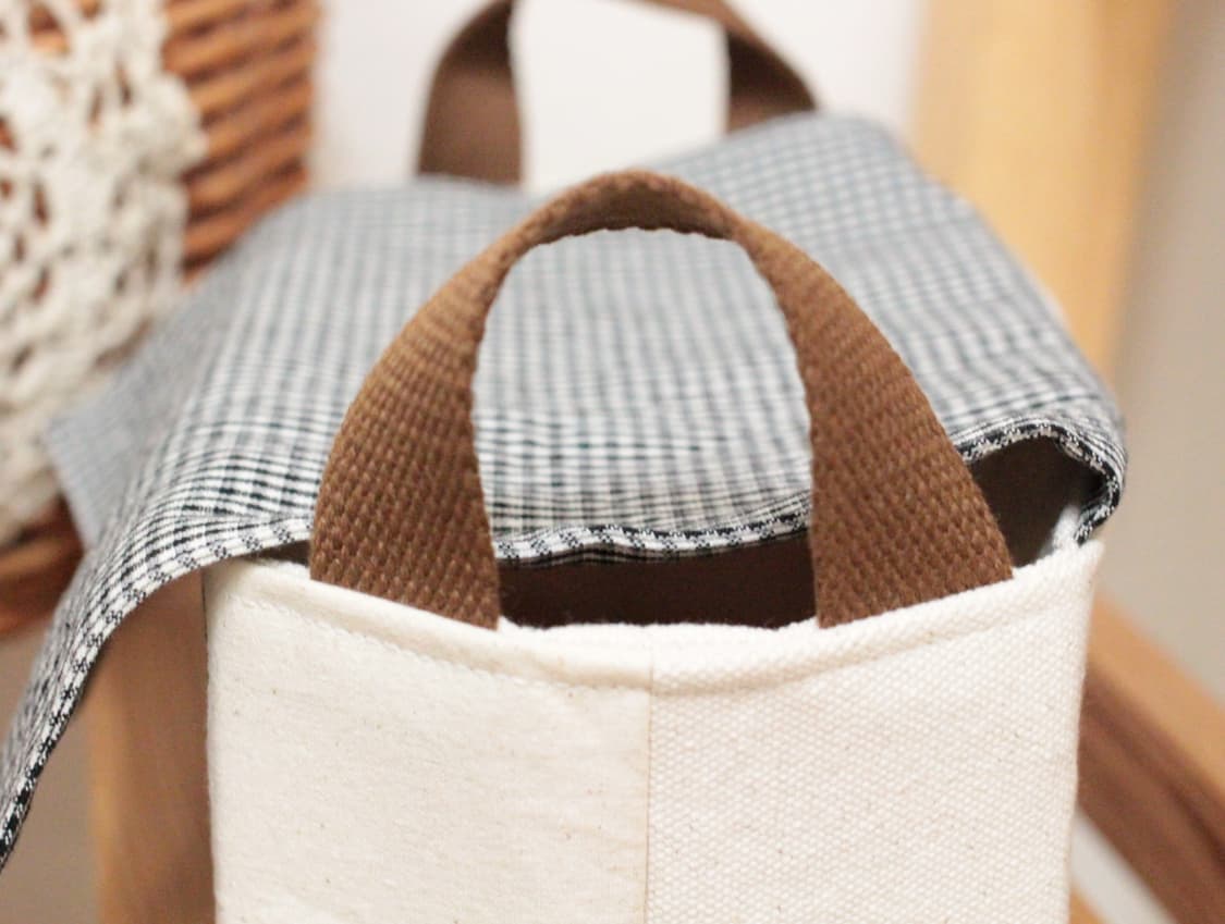 핸드메이드 광목 패브릭 바구니 상품이미지9