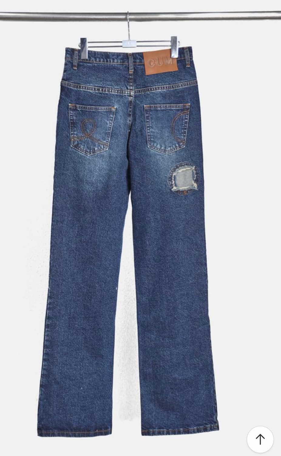 (W)Multi-Circle Window Jean - Mid-Blue 상품이미지2