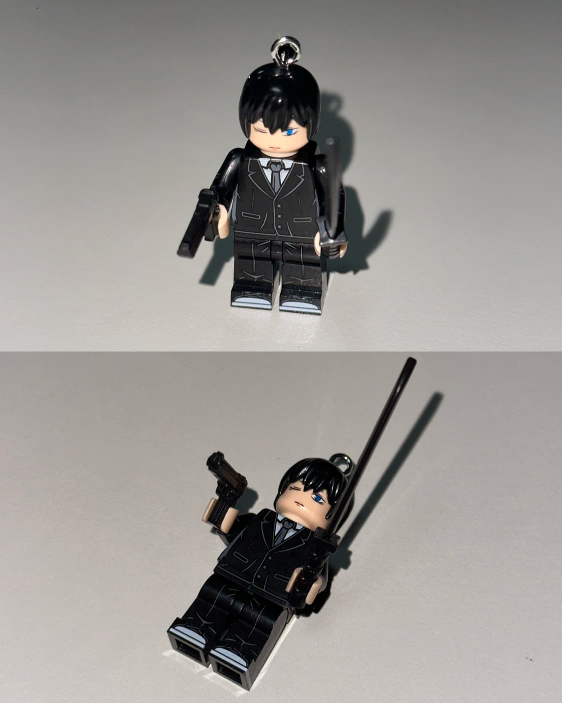 [주문제작] 체인소맨 레고 피규어 키링 에어팟 지갑 열쇠고리 상품이미지6