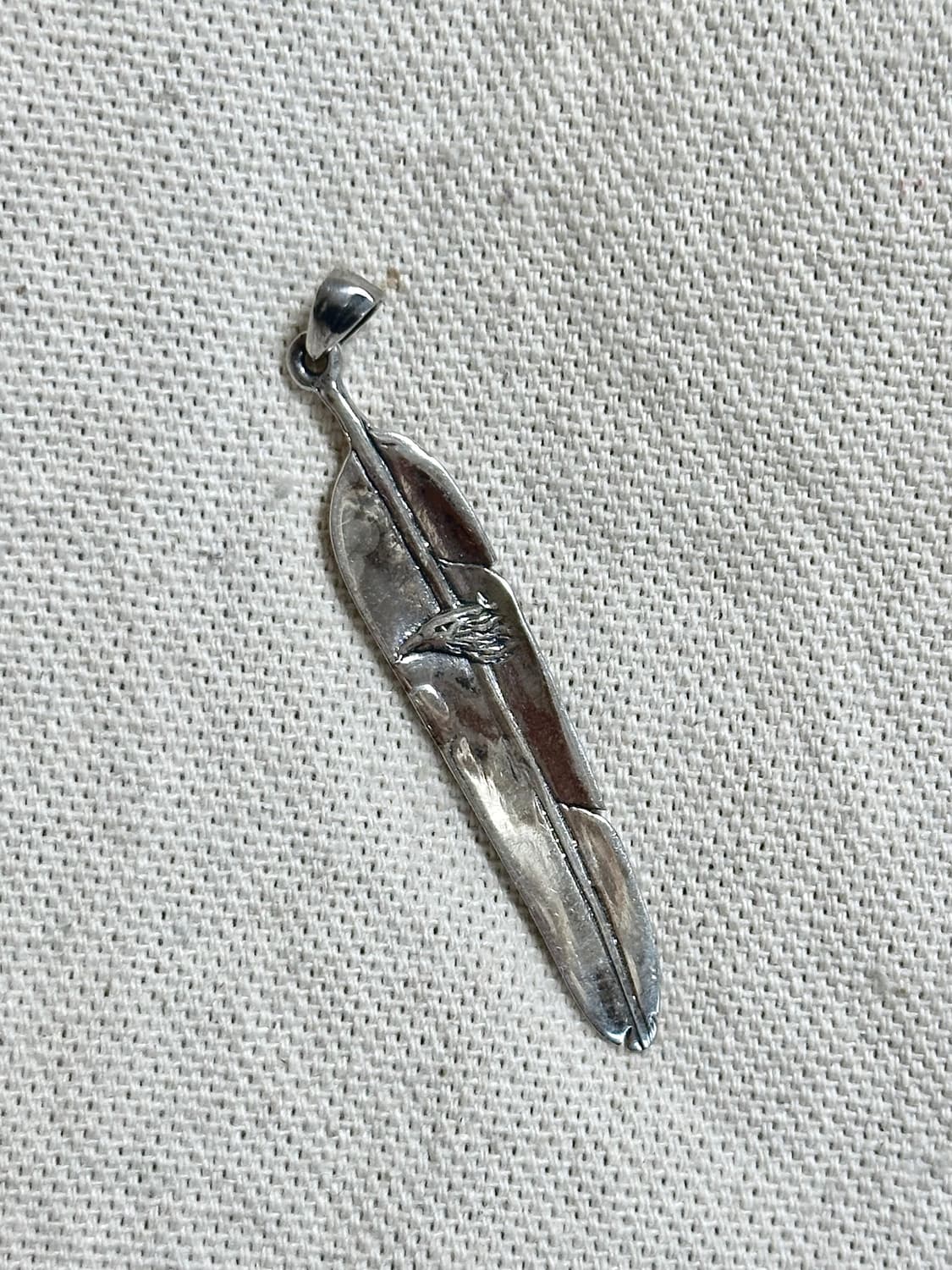 925 silver feather pendant 925 실버 깃털 펜던트 상품이미지2