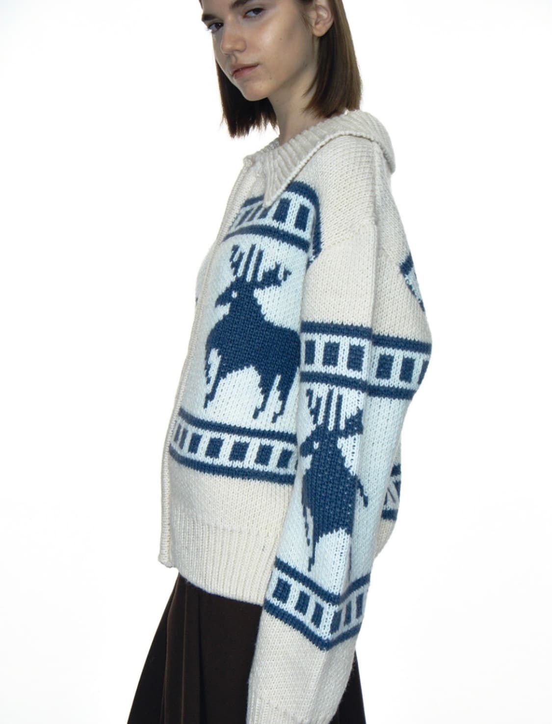 파르티멘토우먼 코위찬 니트집업 상품이미지5