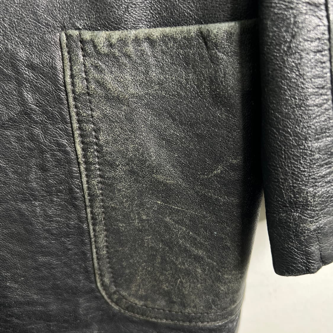 VTG 빈티지 블랙 양가죽 블레이저 M 상품이미지8
