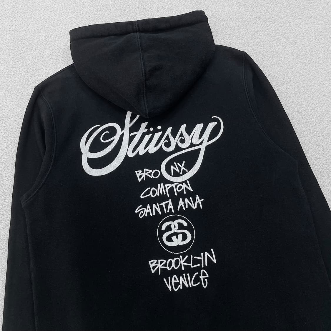 스투시 Stussy 월드투어 후드티 블랙 상품이미지3