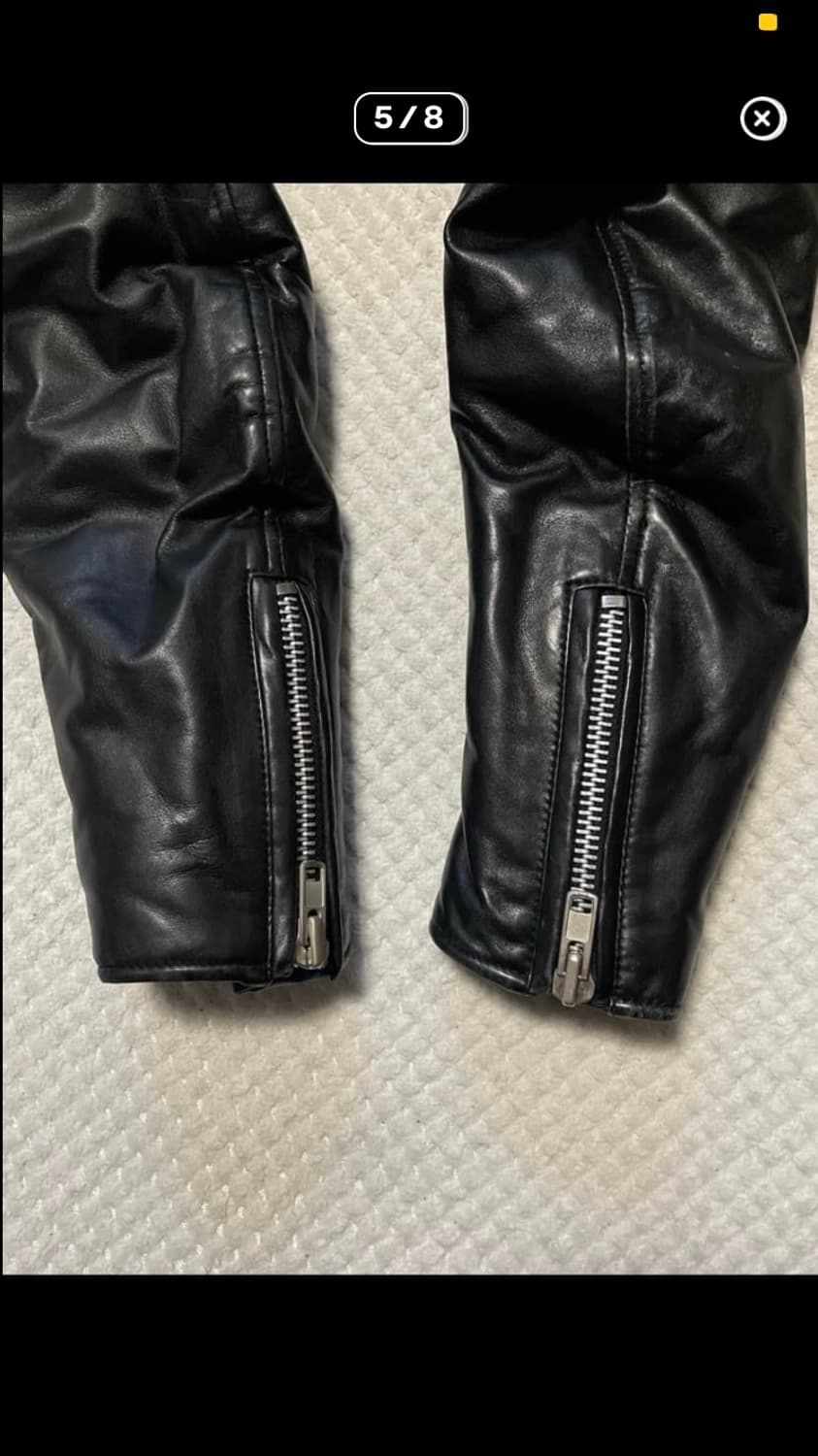 레더 누빔 빈티지 패딩 자켓 상품이미지5