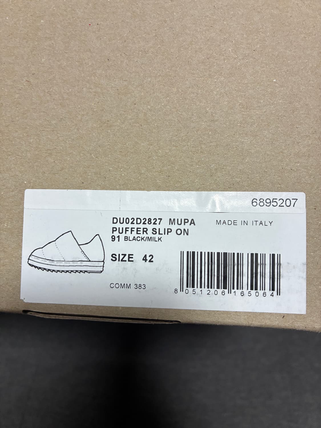 릭오웬스 패딩 슬립온 42 상품이미지4