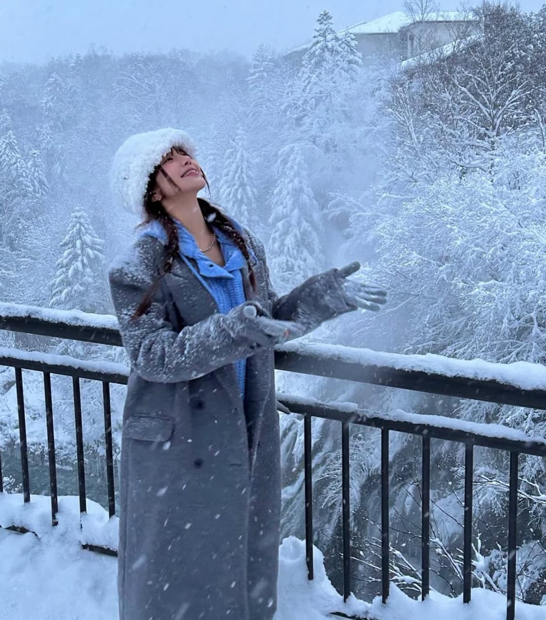 헤이미 스노우 니트 후드 소라 상품이미지2