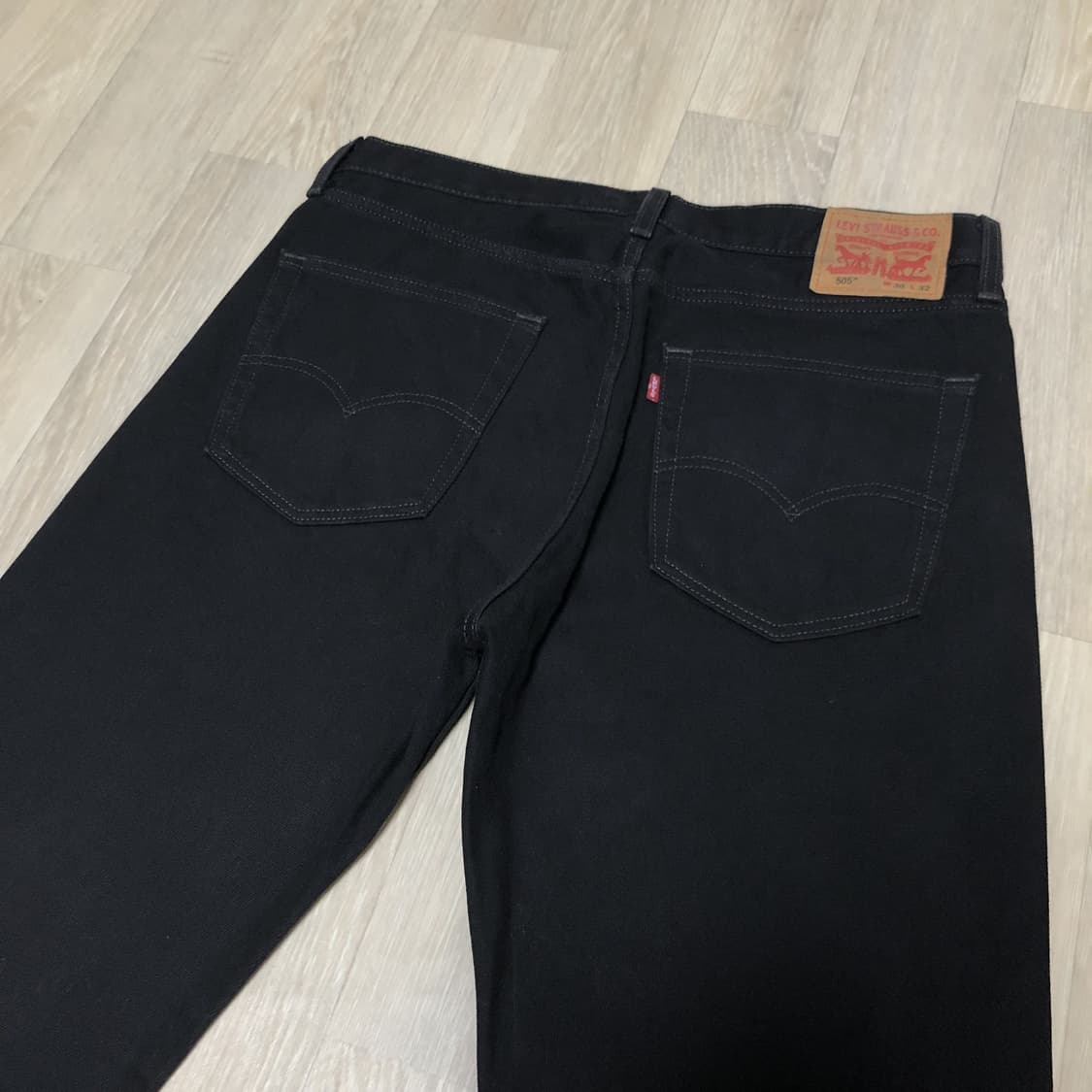 (36) 리바이스 Levi's 505 레귤러핏 블랙 데님 블랙진 상품이미지9
